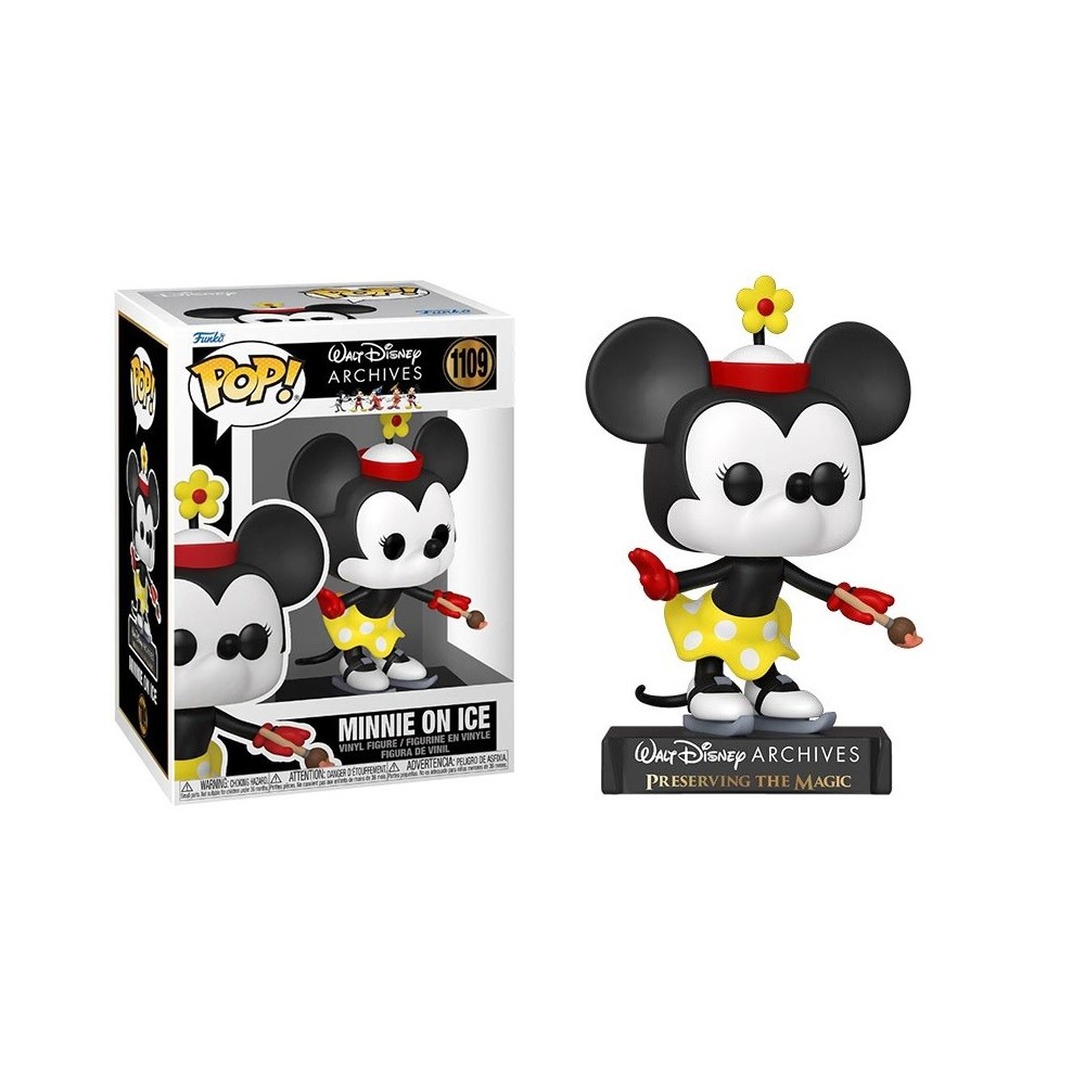 FUNKO FUNKO POP! WALT DISNEY ARCHIVES MINNIE ON ICE BOBBLE HEAD FIGURE