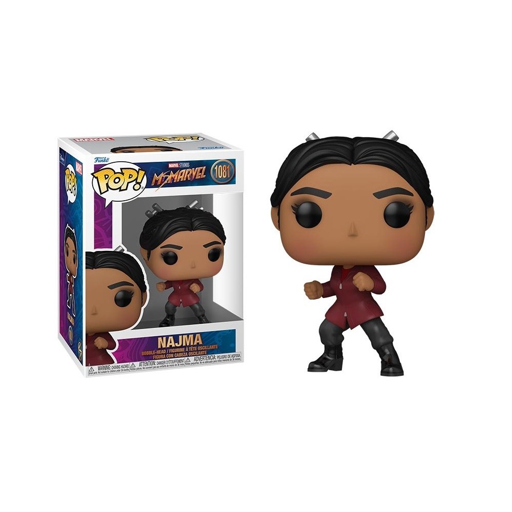 FUNKO POP! MARVEL STUDIOS MS. MARVEL NAJMA BOBBLE HEAD KNOCKER FUNKO