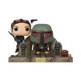 STAR WARS POP! MOMENTS BOBA FETT E FENNEC SUL TRONO VINYL BOBBLE-HEAD FIGURE DIORAMA FUNKO