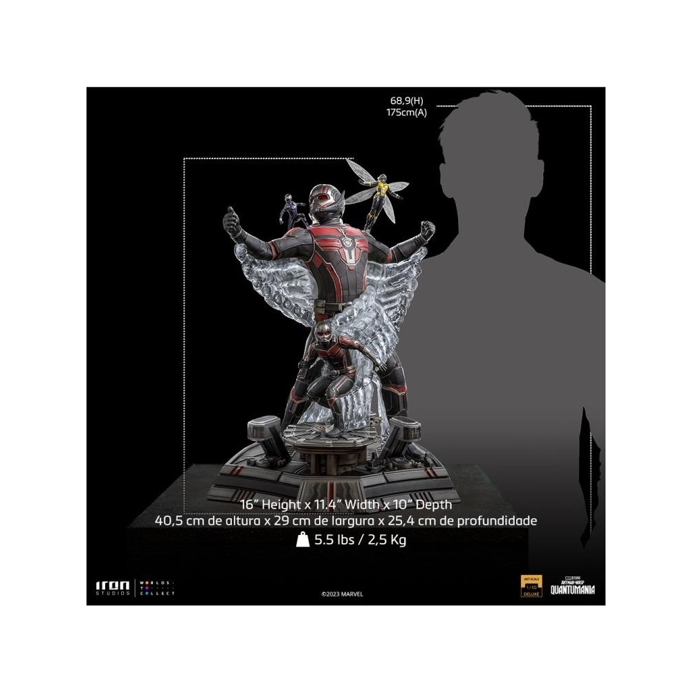 IRON STUDIOS ANT-MAN AND THE WASP QUANTUMANIA ART SCALE DELUXE 1/10 STATUE FIGURE