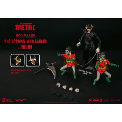 BEAST KINGDOM DARK NIGHTS METAL THE BATMAN WHO LAUGHS AND ROBIN DAH-063DX ACTION FIGURES