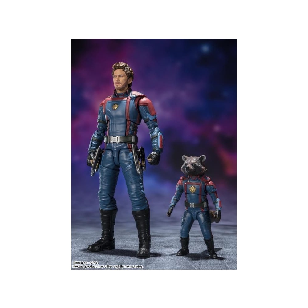 GUARDIANS OF THE GALAXY 3 STAR-LORD AND ROCKET RACCOON S.H. FIGUARTS ACTION FIGURE BANDAI