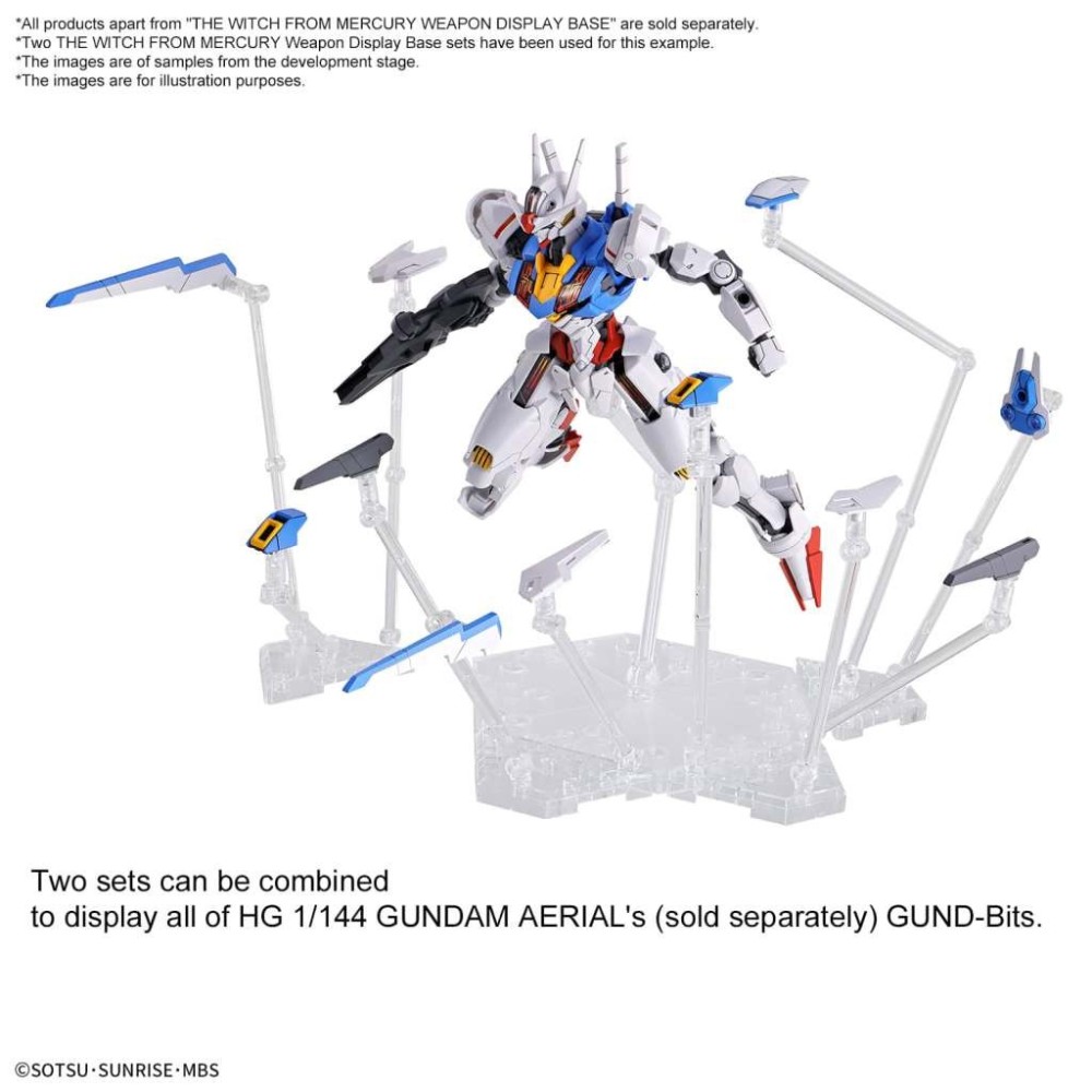 BANDAI HIGH GRADE HG THE WITCH FROM MERCURY WEAPON DISPLAY BASE 1/144 MODEL KIT