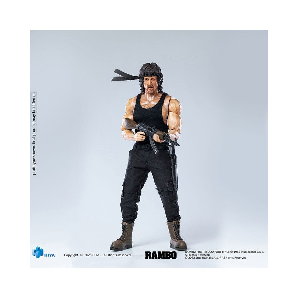 FIRST BLOOD PART II SUPER EXQUISITE JOHN RAMBO ACTION FIGURE HIYA TOYS