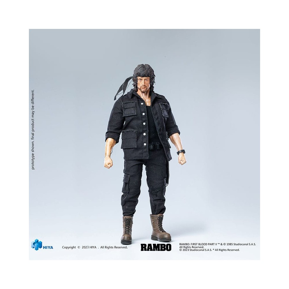 FIRST BLOOD PART II SUPER EXQUISITE JOHN RAMBO ACTION FIGURE HIYA TOYS