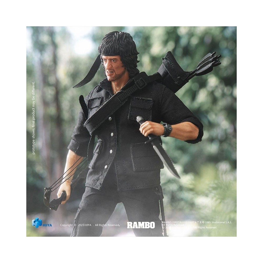 FIRST BLOOD PART II SUPER EXQUISITE JOHN RAMBO ACTION FIGURE HIYA TOYS