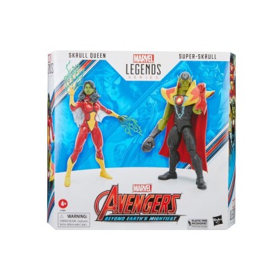 HASBRO MARVEL LEGENDS SKRULL QUEEN AND SUPER-SKRULL ACTION FIGURE
