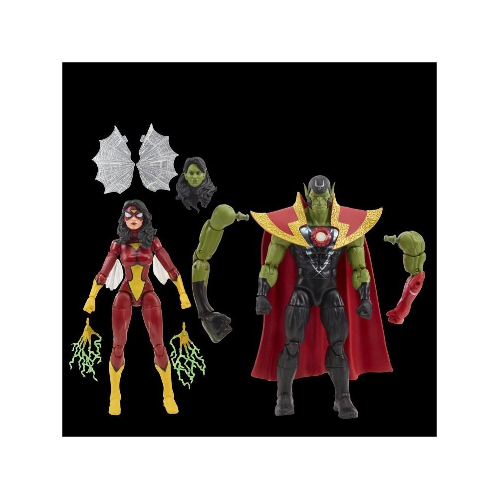 HASBRO MARVEL LEGENDS SKRULL QUEEN AND SUPER-SKRULL ACTION FIGURE