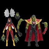 HASBRO MARVEL LEGENDS SKRULL QUEEN AND SUPER-SKRULL ACTION FIGURE