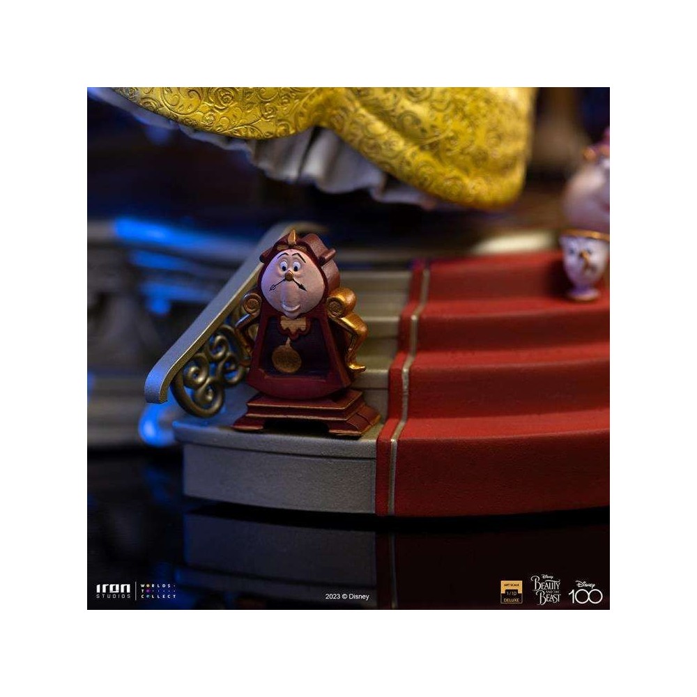 LA BELLA E LA BESTIA BEUTY AND THE BEAST ART SCALE DELUXE 1/10 STATUA FIGURE IRON STUDIOS