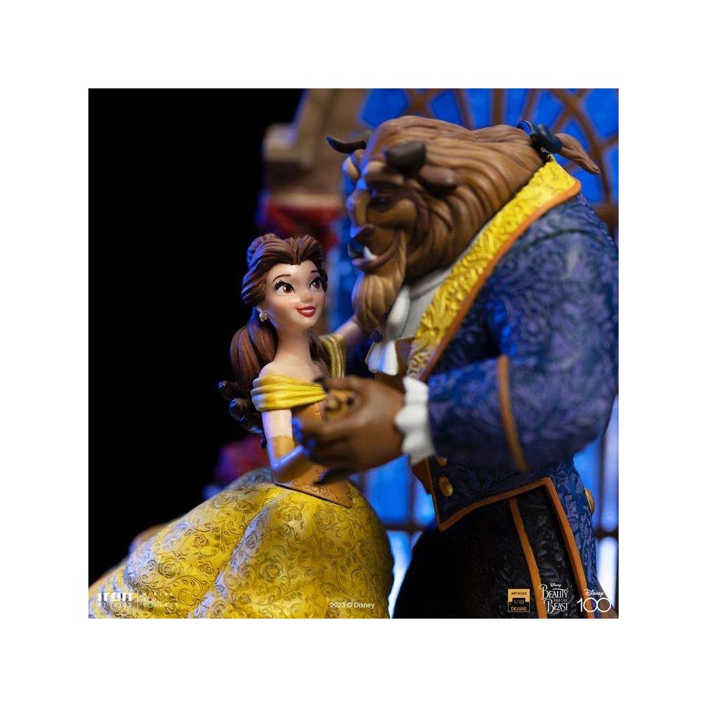 LA BELLA E LA BESTIA BEUTY AND THE BEAST ART SCALE DELUXE 1/10 STATUA FIGURE IRON STUDIOS