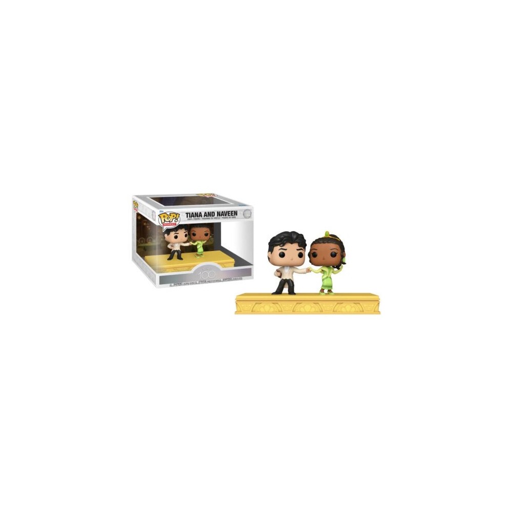 FUNKO DISNEY 100 POP! MOMENT TIANA AND NAVEEN VINYL BOBBLE-HEAD FIGURE DIORAMA