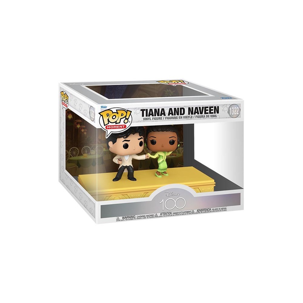 DISNEY 100 POP! MOMENT TIANA E NAVEEN VINYL BOBBLE-HEAD FIGURE DIORAMA FUNKO