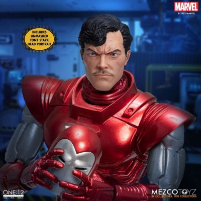 IRON MAN SILVER CENTURION ONE:12 COLLECTIVE ACTION FIGURE MEZCO TOYS