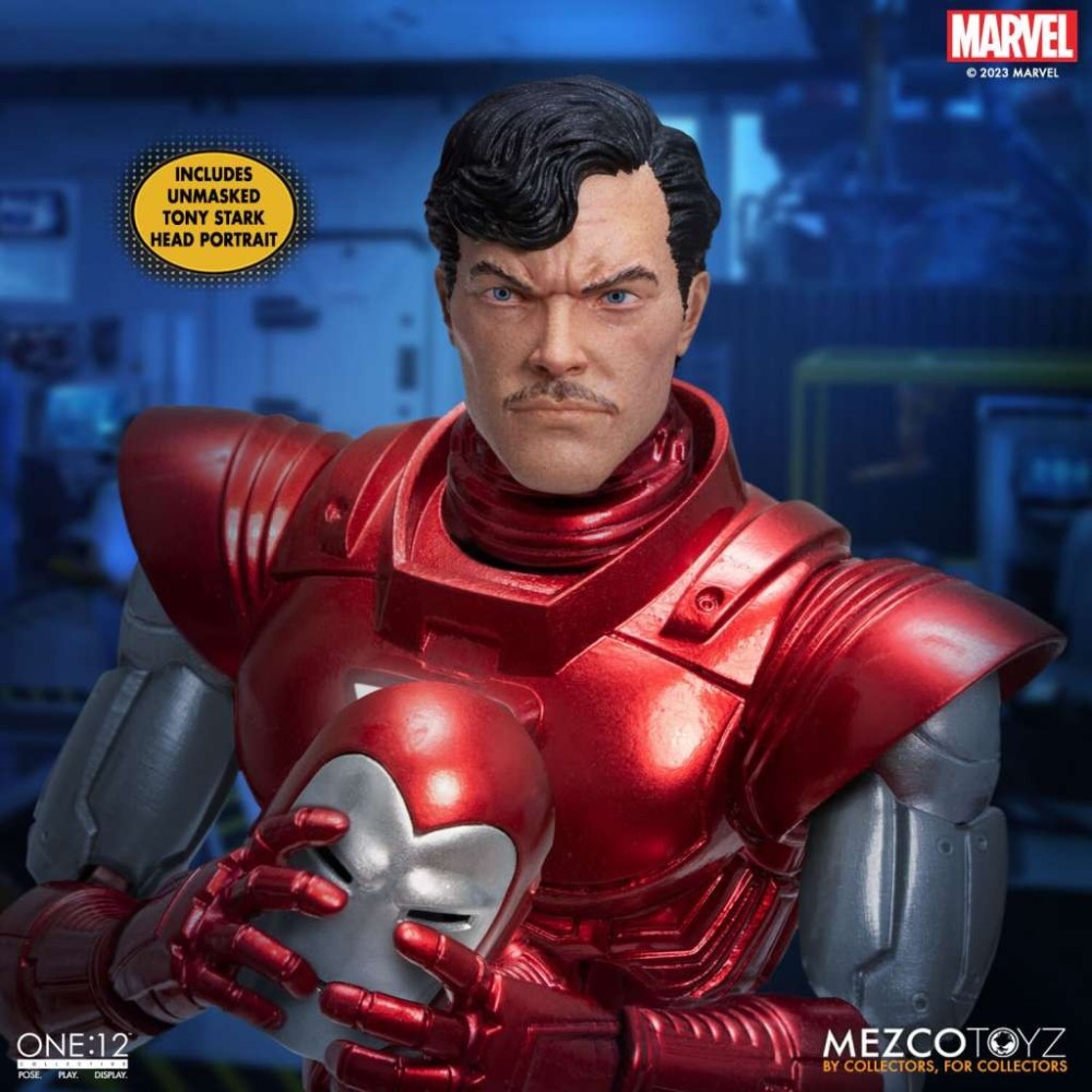 IRON MAN SILVER CENTURION ONE:12 COLLECTIVE ACTION FIGURE MEZCO TOYS