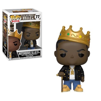FUNKO FUNKO POP! NOTORIOUS B.I.G. WITH CROWN BOBBLE HEAD FIGURE