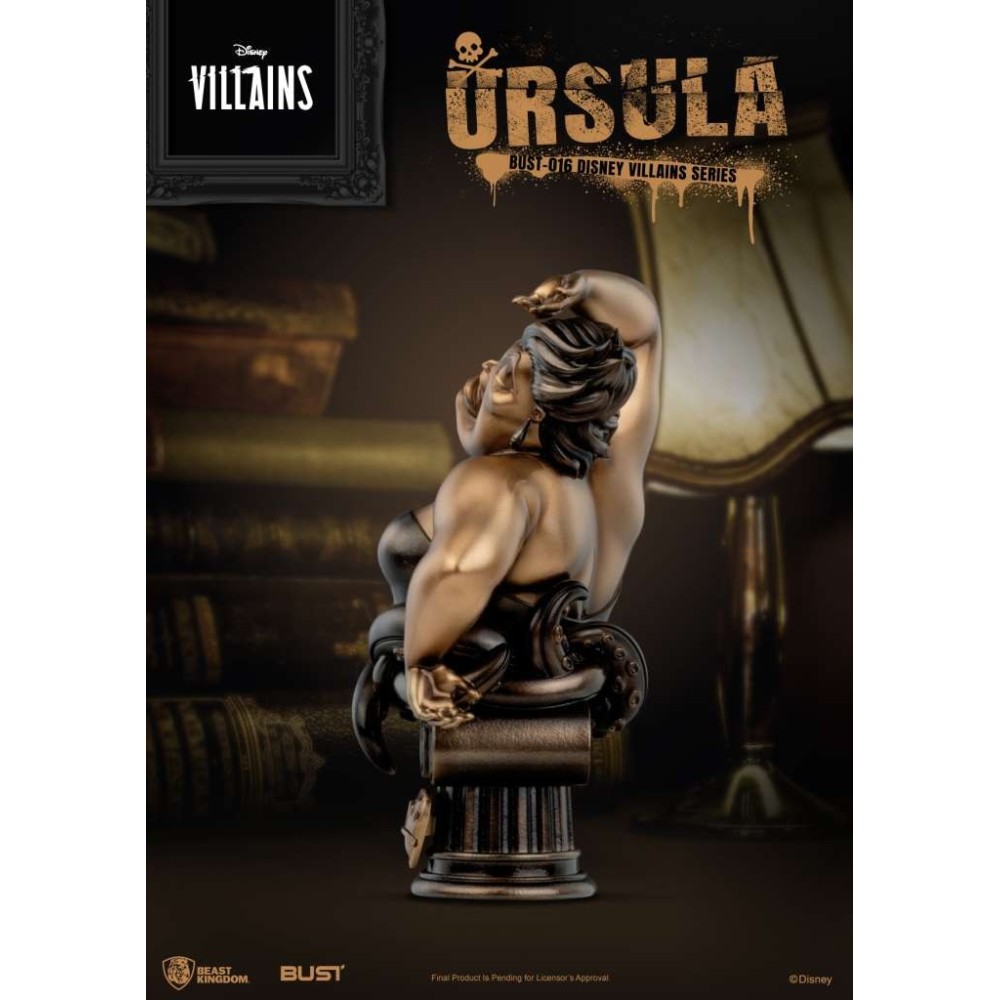 BEAST KINGDOM DISNEY VILLAINS URSULA BUST STATUE FIGURE