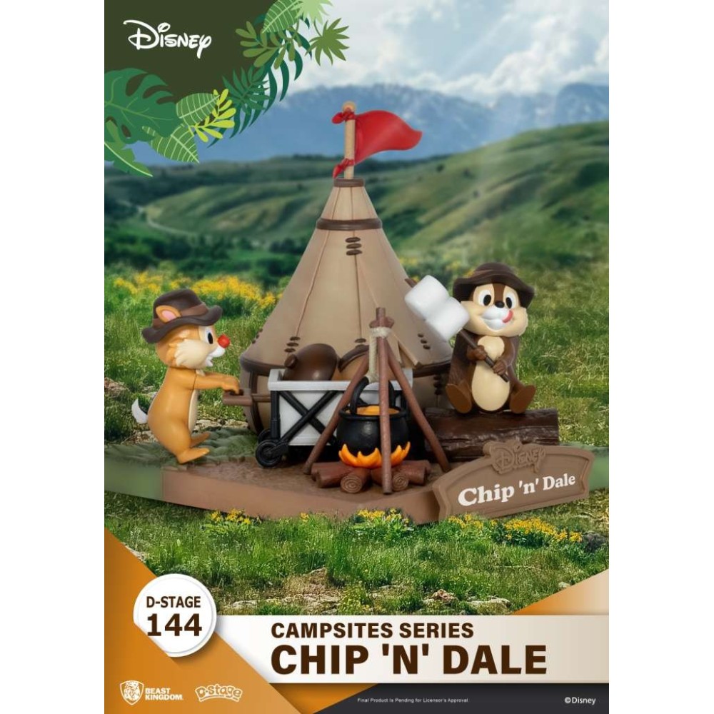 D-STAGE CAMPSITES SERIES CHIP 'N' DALE STATUA FIGURE DIORAMA BEAST KINGDOM