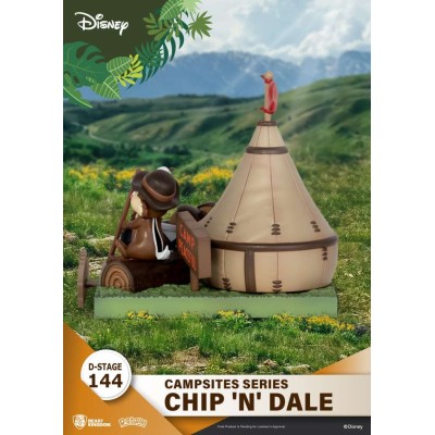 D-STAGE CAMPSITES SERIES CHIP 'N' DALE STATUA FIGURE DIORAMA BEAST KINGDOM