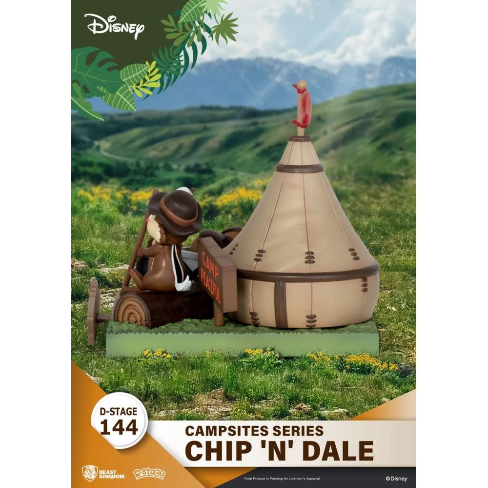 D-STAGE CAMPSITES SERIES CHIP 'N' DALE STATUA FIGURE DIORAMA BEAST KINGDOM