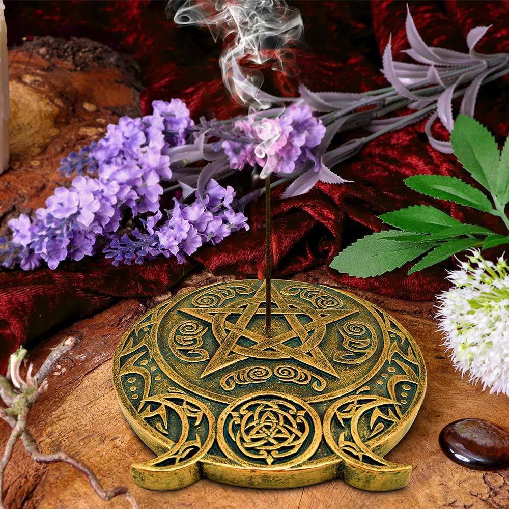 TRIPLE MOON FRAGRANCE BRUCIAINCENSO INCENSE BURNER NEMESIS NOW