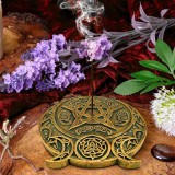 TRIPLE MOON FRAGRANCE BRUCIAINCENSO INCENSE BURNER NEMESIS NOW