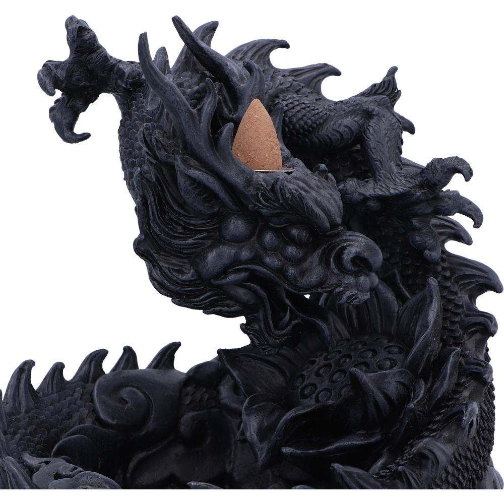 ASIAN DRAGON BACKFLOW BRUCIAINCENSO INCENSE BURNER NEMESIS NOW