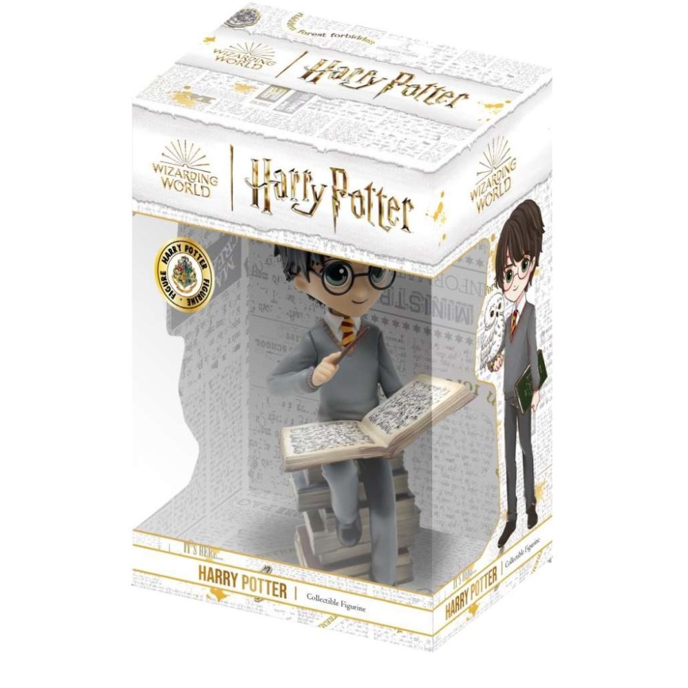 HARRY POTTER ON PILE OF SPELL FIGURE STATUA PLASTOY