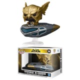 FUNKO FUNKO POP! BLACK ADAM HAWKMAN IN CRUISER BOBBLE HEAD KNOCKER FIGURE