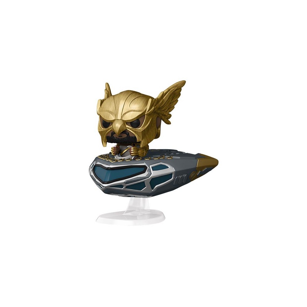 FUNKO FUNKO POP! BLACK ADAM HAWKMAN IN CRUISER BOBBLE HEAD KNOCKER FIGURE
