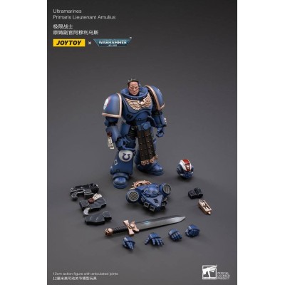WARHAMMER 40000 ULTRAMARINES PRIMARIS LIEUTENANT AMULIUS ACTION FIGURE JOY TOY (CN)