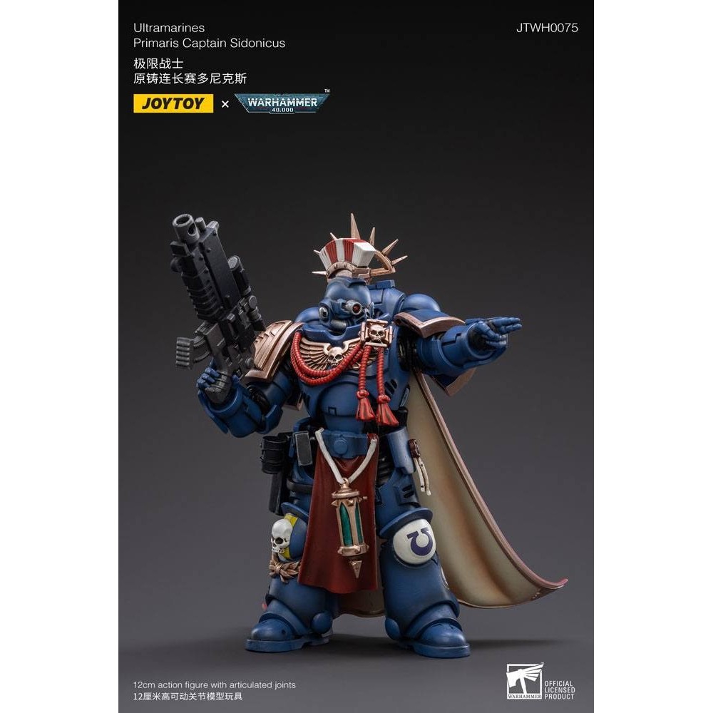WARHAMMER 40000 ULTRAMARINES PRIMARIS CAPTAIN SIDONICUS ACTION FIGURE JOY TOY (CN)