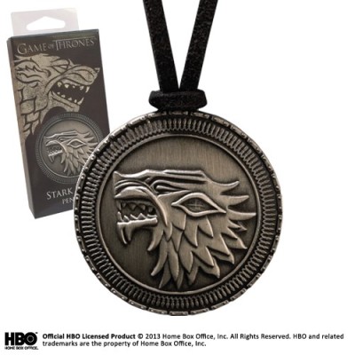 GAME OF THRONES STARK SHIELD PENDANT REPLICA CIONDOLO NOBLE COLLECTIONS