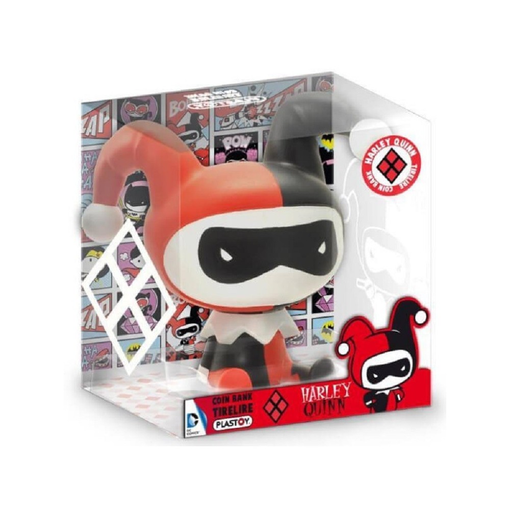 BATMAN HARLEY QUINN CHIBI BANK SALVADANAIO FIGURE PLASTOY