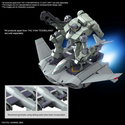 BANDAI HIGH GRADE HG THE WITCH FROM MERCURY TICKBALANG 1/144 MODEL KIT