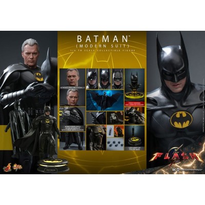 THE FLASH BATMAN MODERN SUIT MOVIE MASTERPIECE ACTION FIGURE HOT TOYS