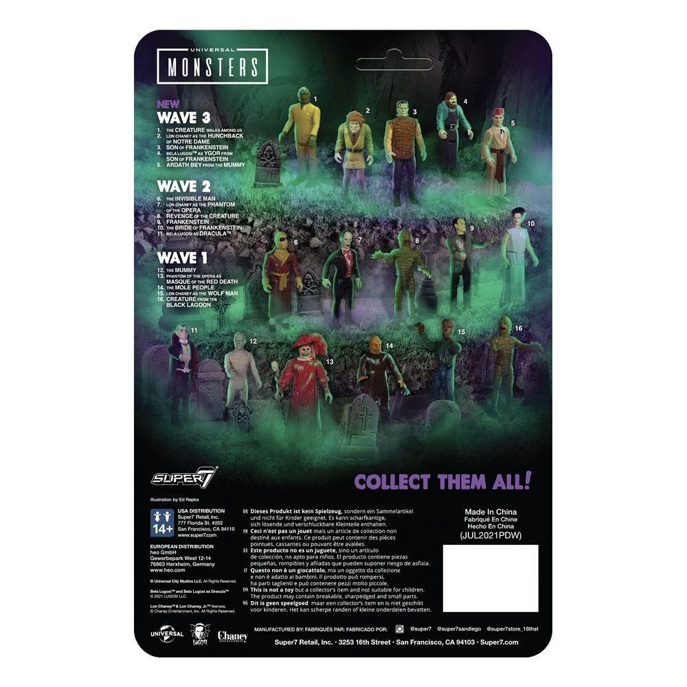 SUPER7 UNIVERSAL MONSTERS SON OF FRANKENSTEIN REACTION ACTION FIGURE