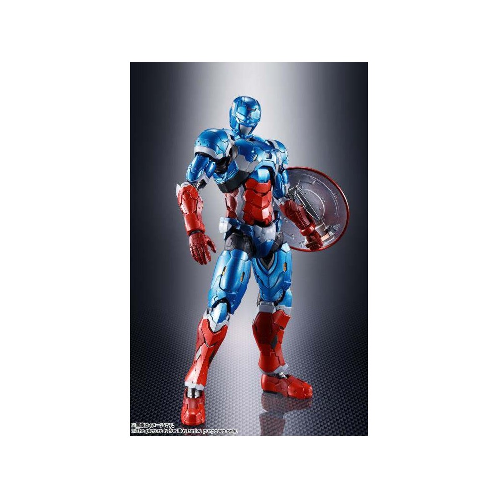 TECH-ON AVENGERS CAPTAIN AMERICA S.H. FIGUARTS ACTION FIGURE BANDAI