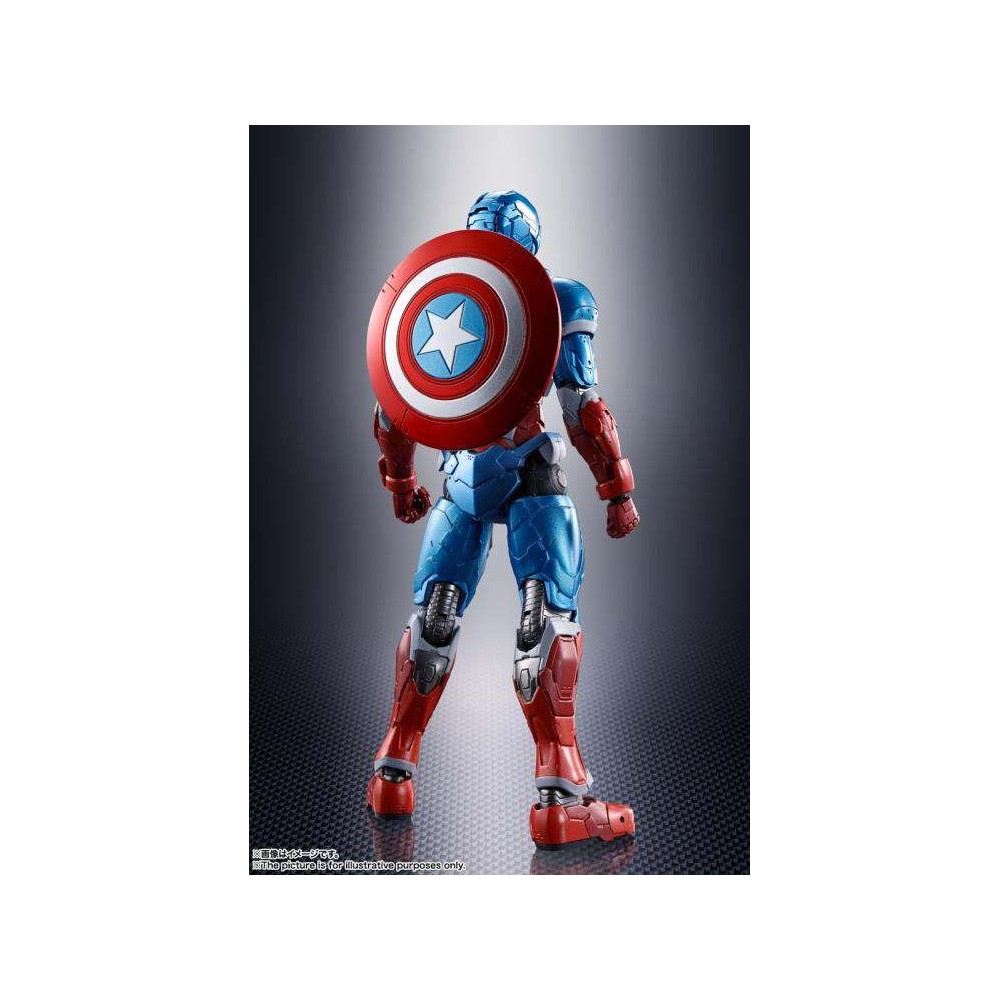 TECH-ON AVENGERS CAPTAIN AMERICA S.H. FIGUARTS ACTION FIGURE BANDAI
