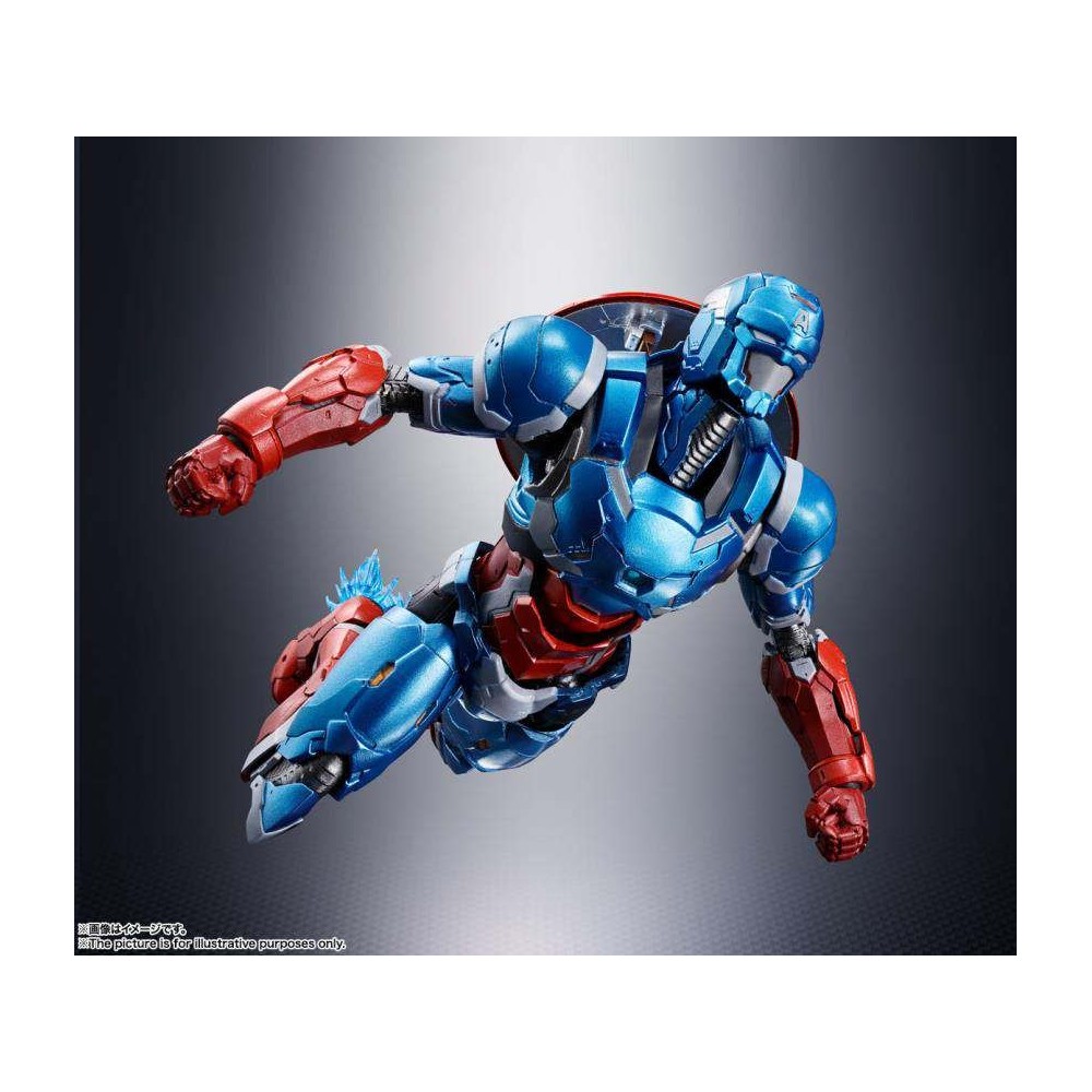 TECH-ON AVENGERS CAPTAIN AMERICA S.H. FIGUARTS ACTION FIGURE BANDAI