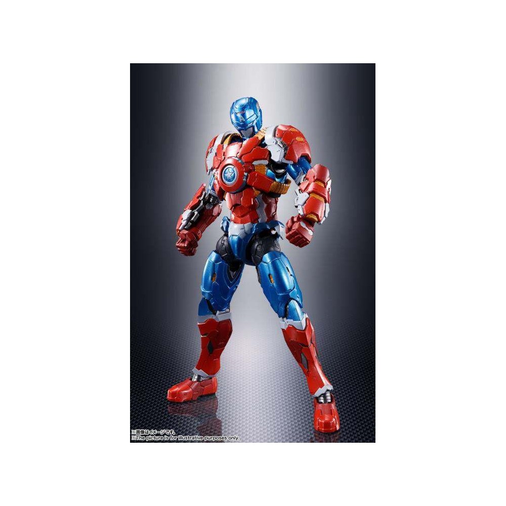 TECH-ON AVENGERS CAPTAIN AMERICA S.H. FIGUARTS ACTION FIGURE BANDAI