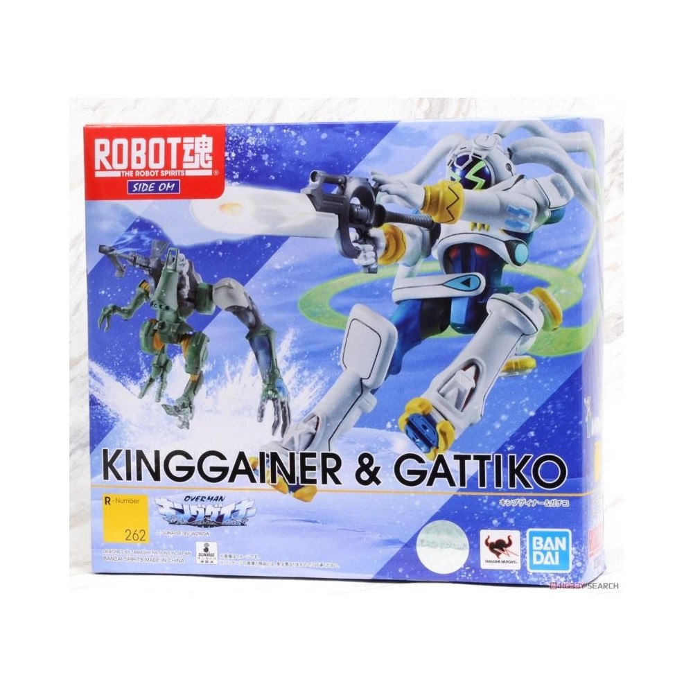 BANDAI ROBOT SPIRITS OVERMAN KING GAINER AND GATTIKO ACTION FIGURE