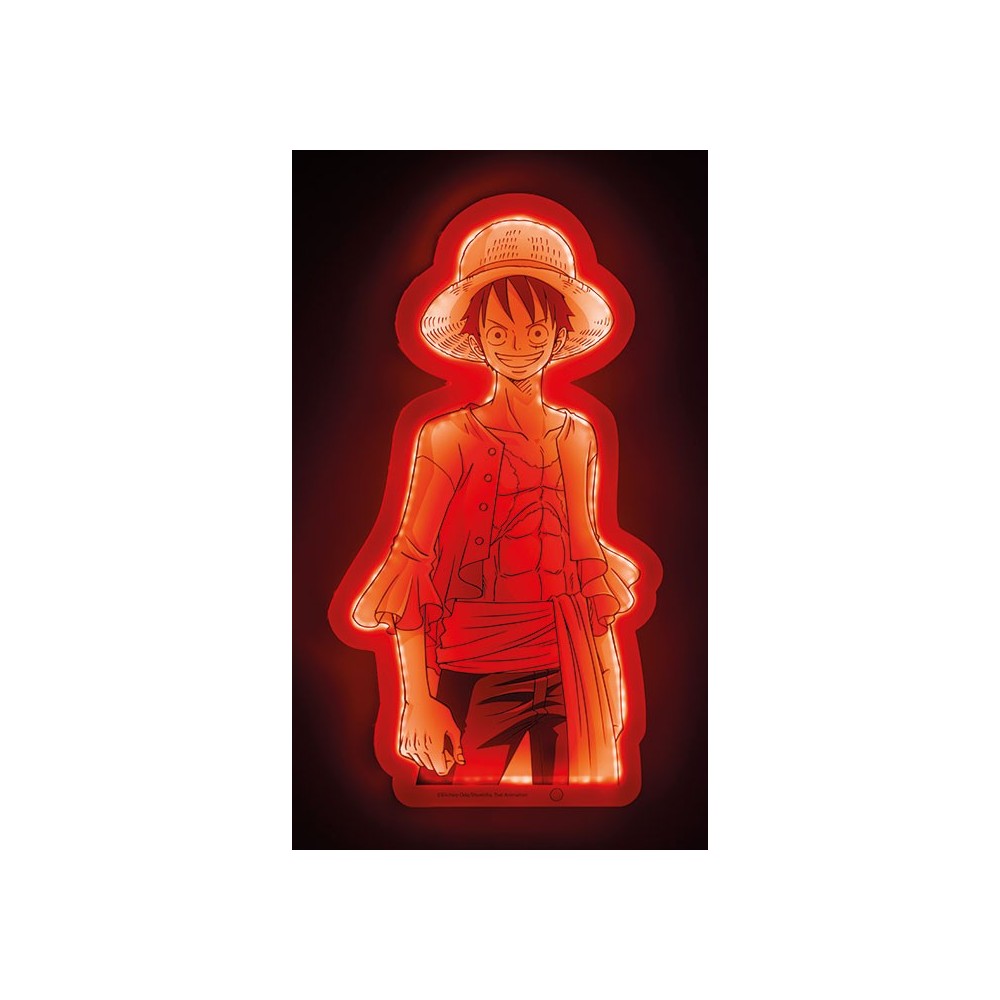 ONE PIECE LUFFY WALL LED LAMP LAMPADA 40CM TEKNOFUN