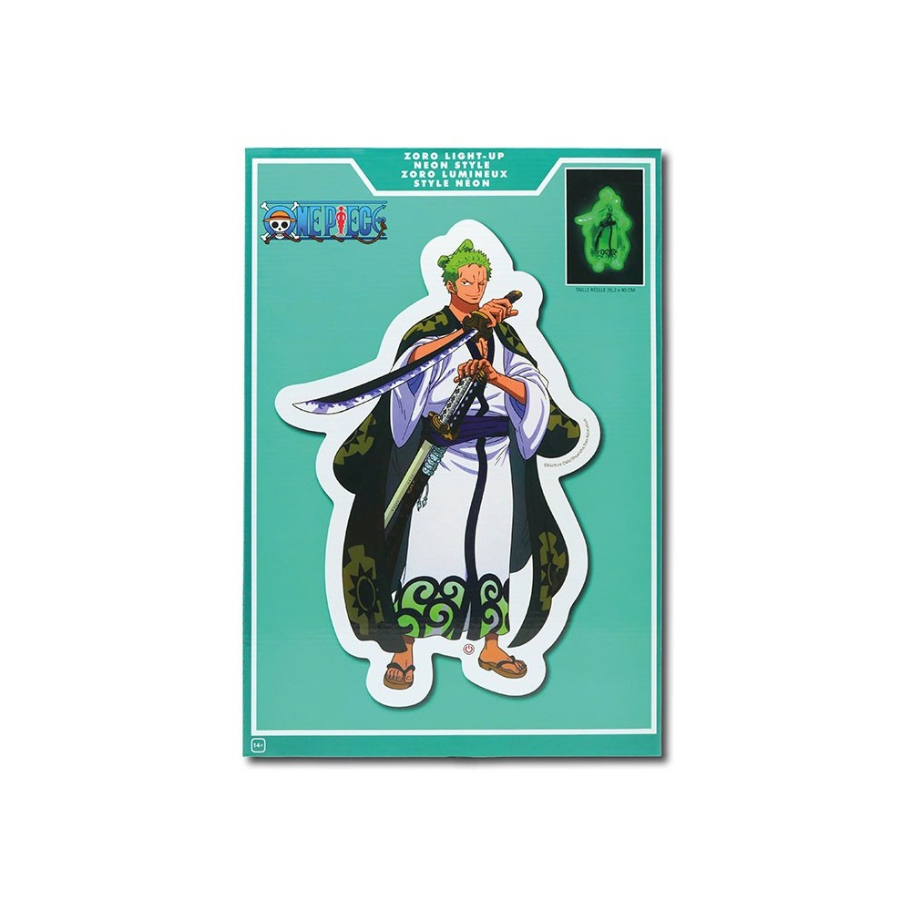 ONE PIECE ZORO WALL LED LAMP LAMPADA 40CM TEKNOFUN