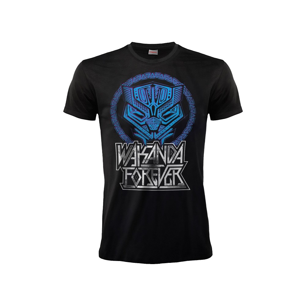 MAGLIA T SHIRT MARVEL BLACK PANTHER WAKANDA FOREVER