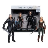 THE WITCHER CIRI & GERALT OF RIVIA 18CM ACTION FIGURE MC FARLANE