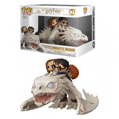 FUNKO FUNKO POP! HARRY POTTER HERMIONE AND RON RIDING GRINGOTTS DRAGON FIGURE