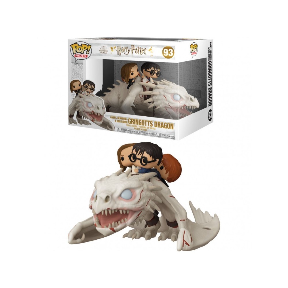 FUNKO FUNKO POP! HARRY POTTER HERMIONE AND RON RIDING GRINGOTTS DRAGON FIGURE