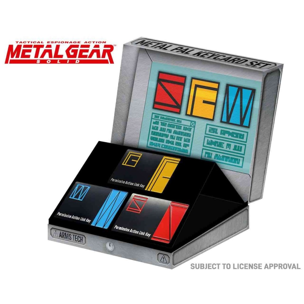 FANATTIK METAL GEAR SOLID METAL PAL KEYCARD SET OF 3 REPLICA