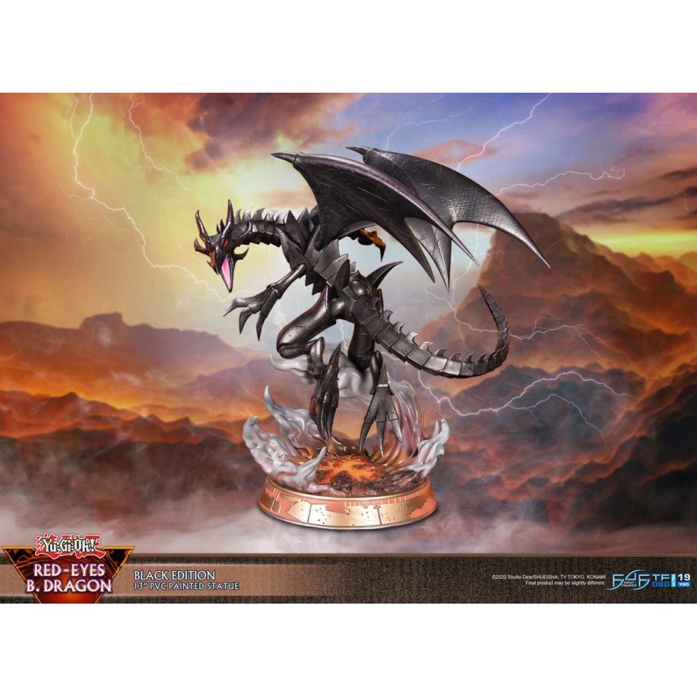 FIRST4FIGURES YU-GI-OH! RED-EYES B. DRAGON BLACK EDITION STATUE FIGURE